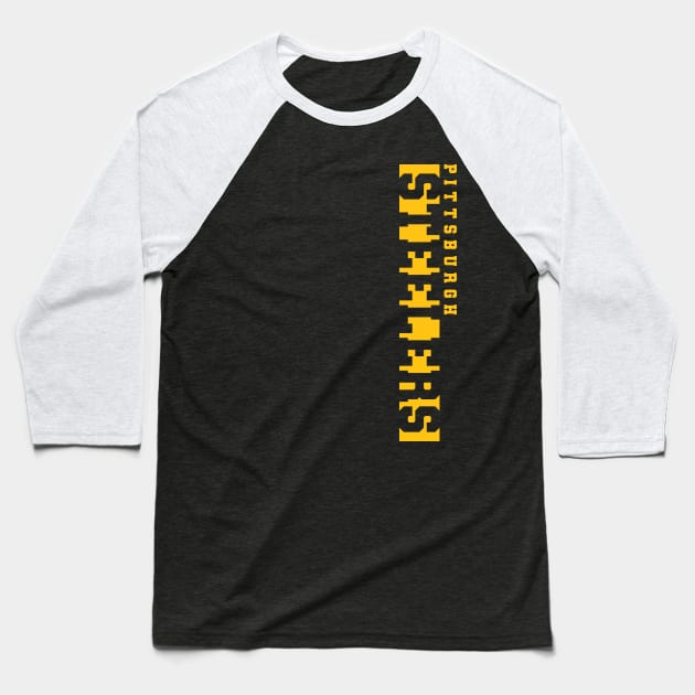 Steelers! Baseball T-Shirt by Nagorniak